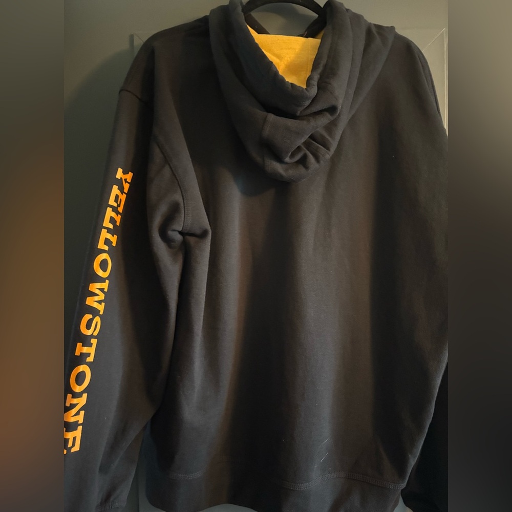 Yellowstone Black and Yellow Hoodie - Picture 3 of 4